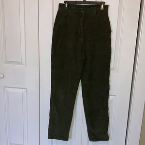 Straight/Wide Leg Dark Green Corduroys